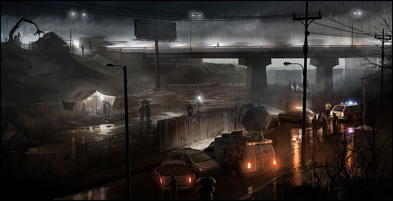 Illustration for article titled Don't Get Caught Out in Heavy Rain's Concept Art